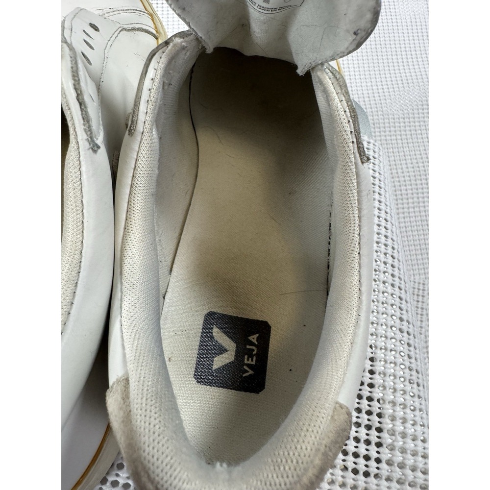 VEJA Esplar White Leather Sneakers Womens US 8 EU 39 Low Top EO0202335 - Picture 5 of 16